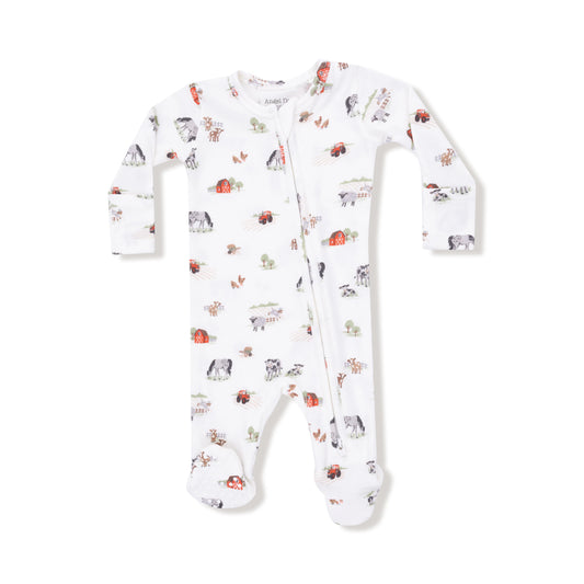 Little Farm 2 Way Zipper Footie