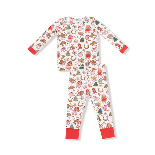 Cowgirl Christmas Long Sleeve Loungewear Set
