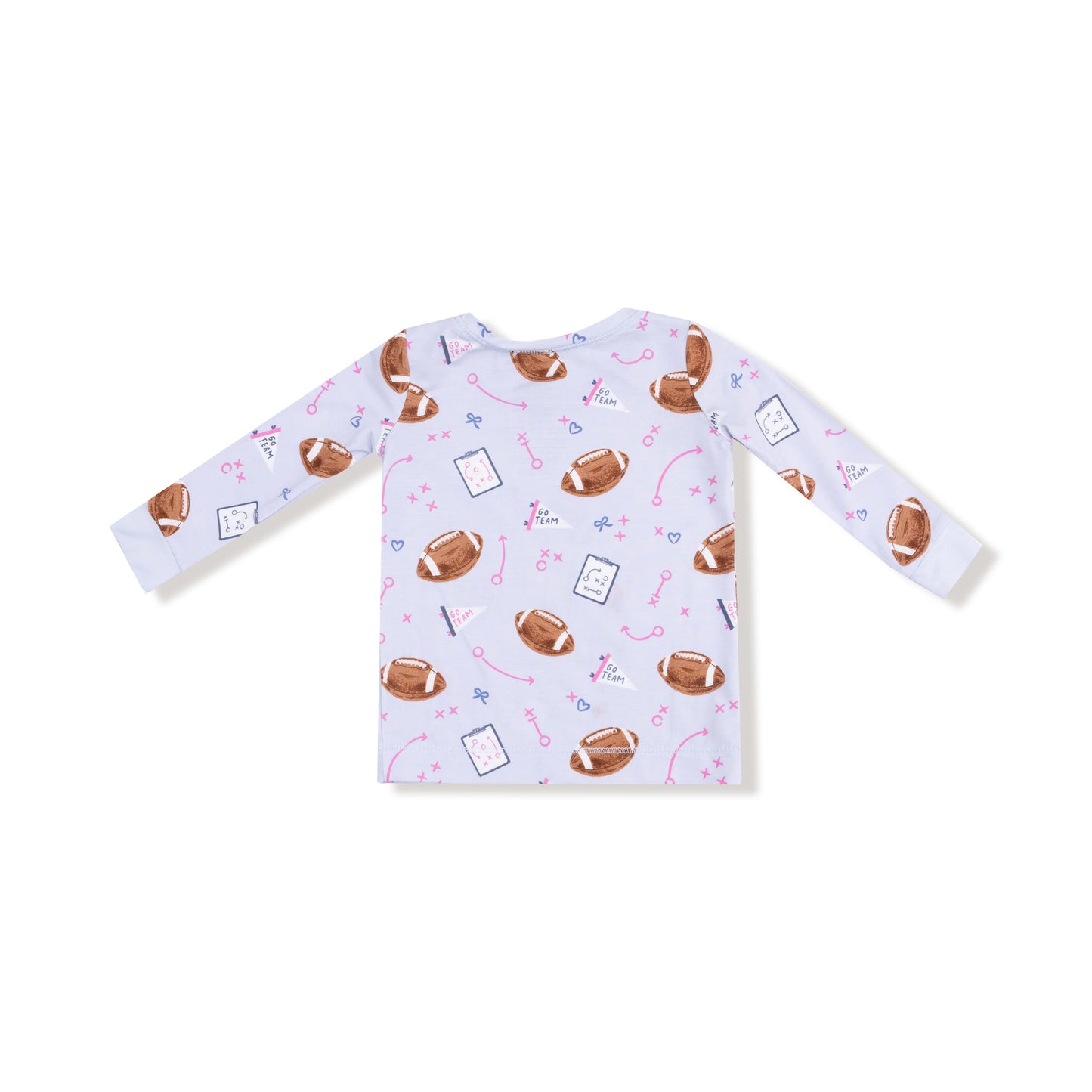 Touchdown Time Long Sleeve Loungewear Set - Lavendar