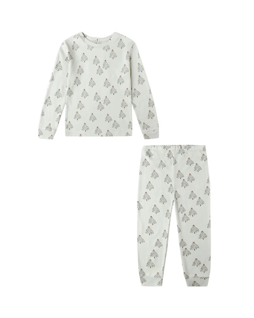 Organic Long Sleeve Pajama Set || Trees