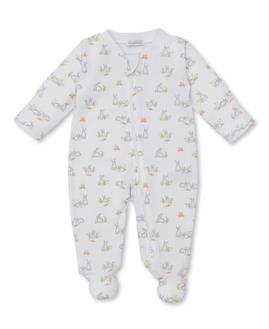 Baby Bunny Patch Zippered Footie