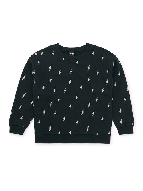 Thunderbolt Print Pullover