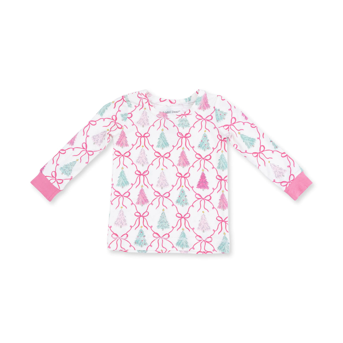Bow Trellis Tree Long Sleeve Loungewear Set