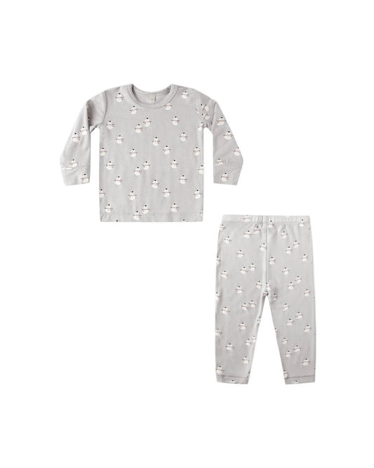 Bamboo Pajama Set || Snowmen