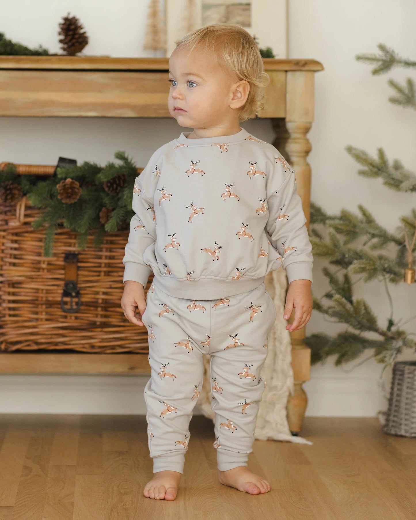Relaxed Fleece Sweatsuit || Reindeer