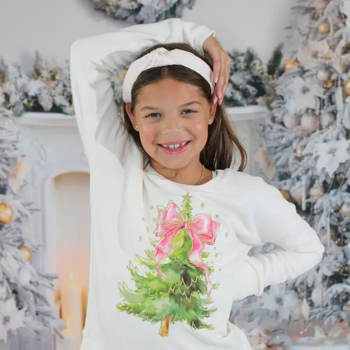 Coquette Christmas Tree Sweatshirt