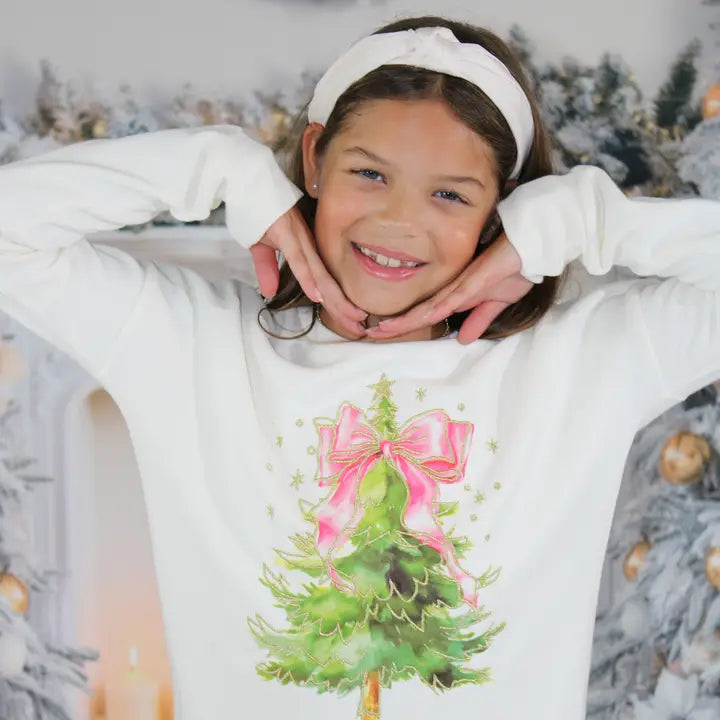 Coquette Christmas Tree Sweatshirt