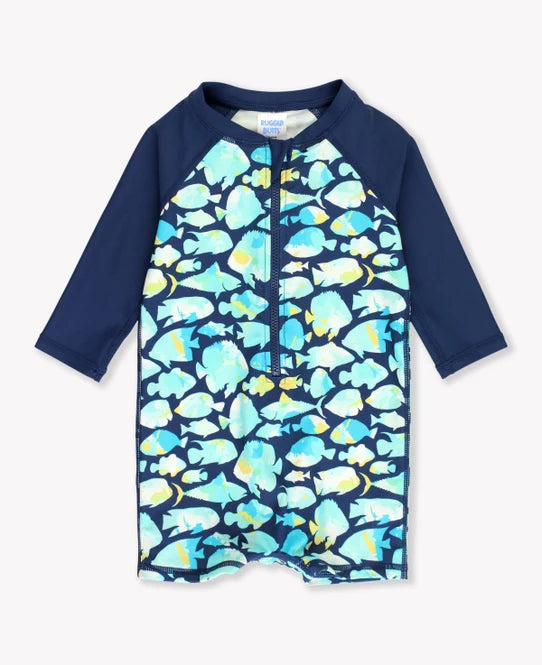 Fish Friends Long Sleeve One Piece Rash Guard