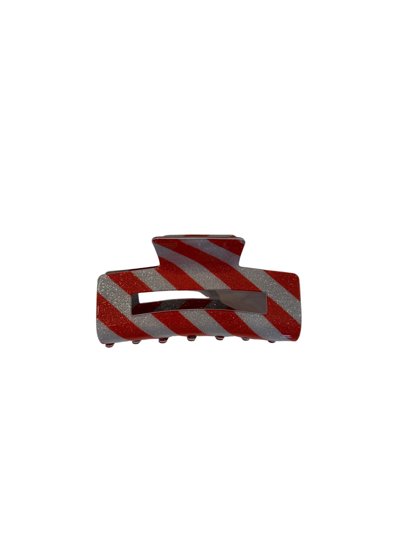 Peppermint Twist Christmas Hair Claw Clip