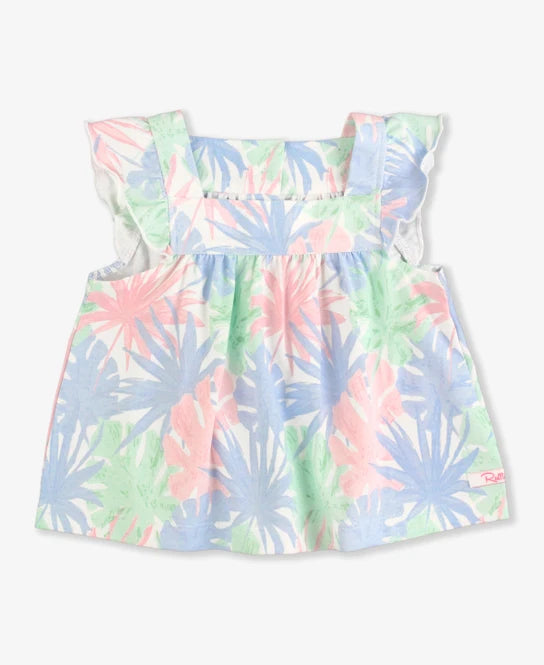 Pastel Palms Flutter Tank And Bloomer Set