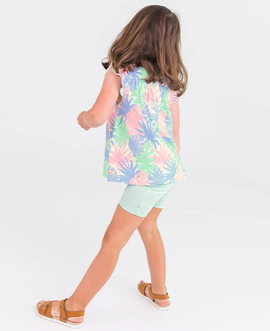 Pastel Palms Flutter Tank And Bloomer Set