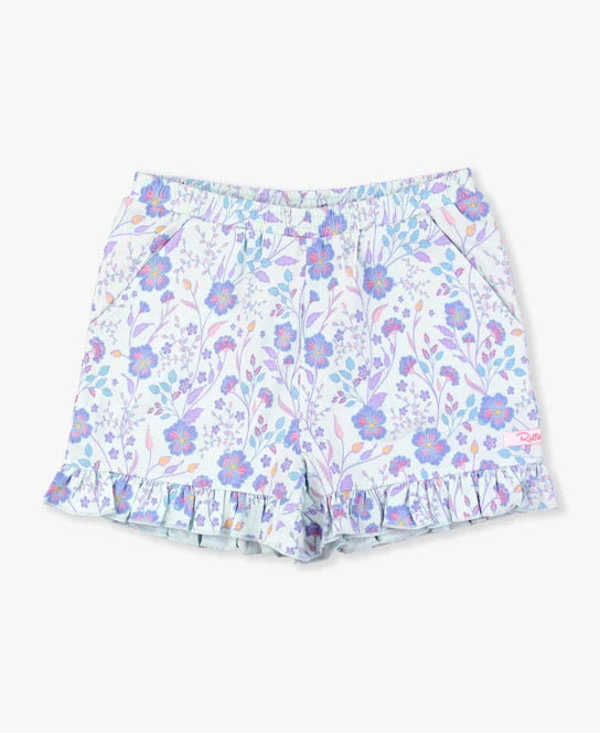 Fairytale Garden Ruffle Trim Shorts