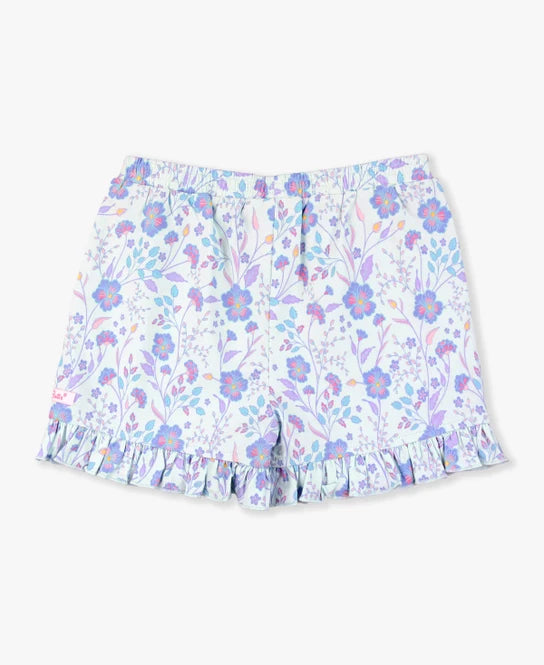 Fairytale Garden Ruffle Trim Shorts