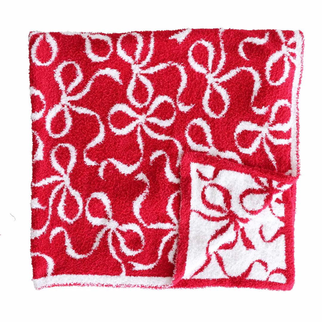 Cuddlelane Luxe Blankets | Christmas Bows