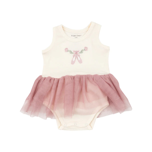 Sugar Swizzle Rib Tank Bodysuit Tutu