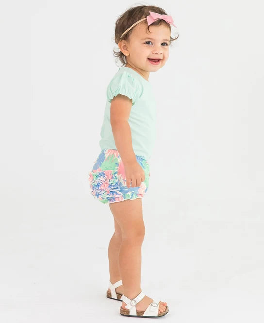 Pastel Palms Flutter Tank And Bloomer Set