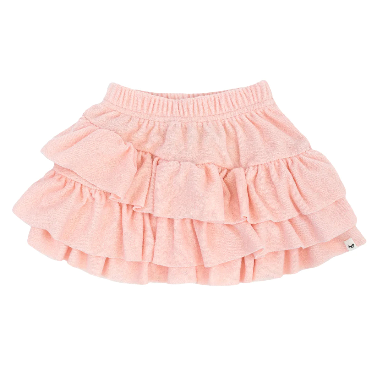 oh baby! Terry Asymetric Layered Skirt - Pale Pink