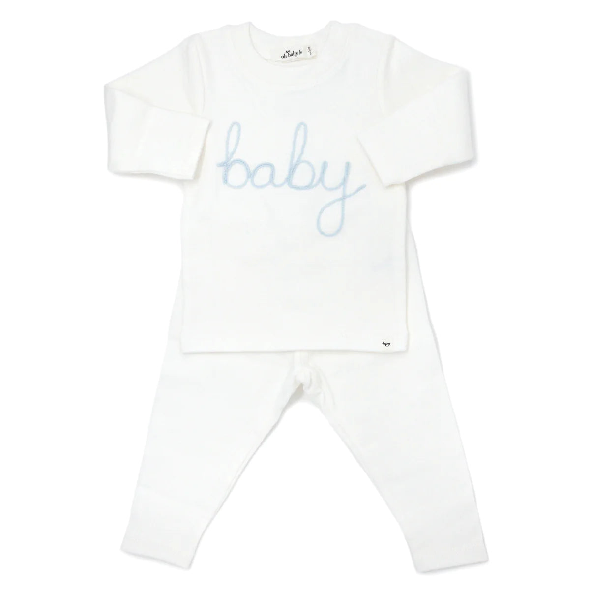 oh baby! Two Piece Set - Baby in Sky Blue - Cream