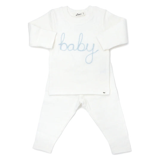 oh baby! Two Piece Set - Baby in Sky Blue - Cream