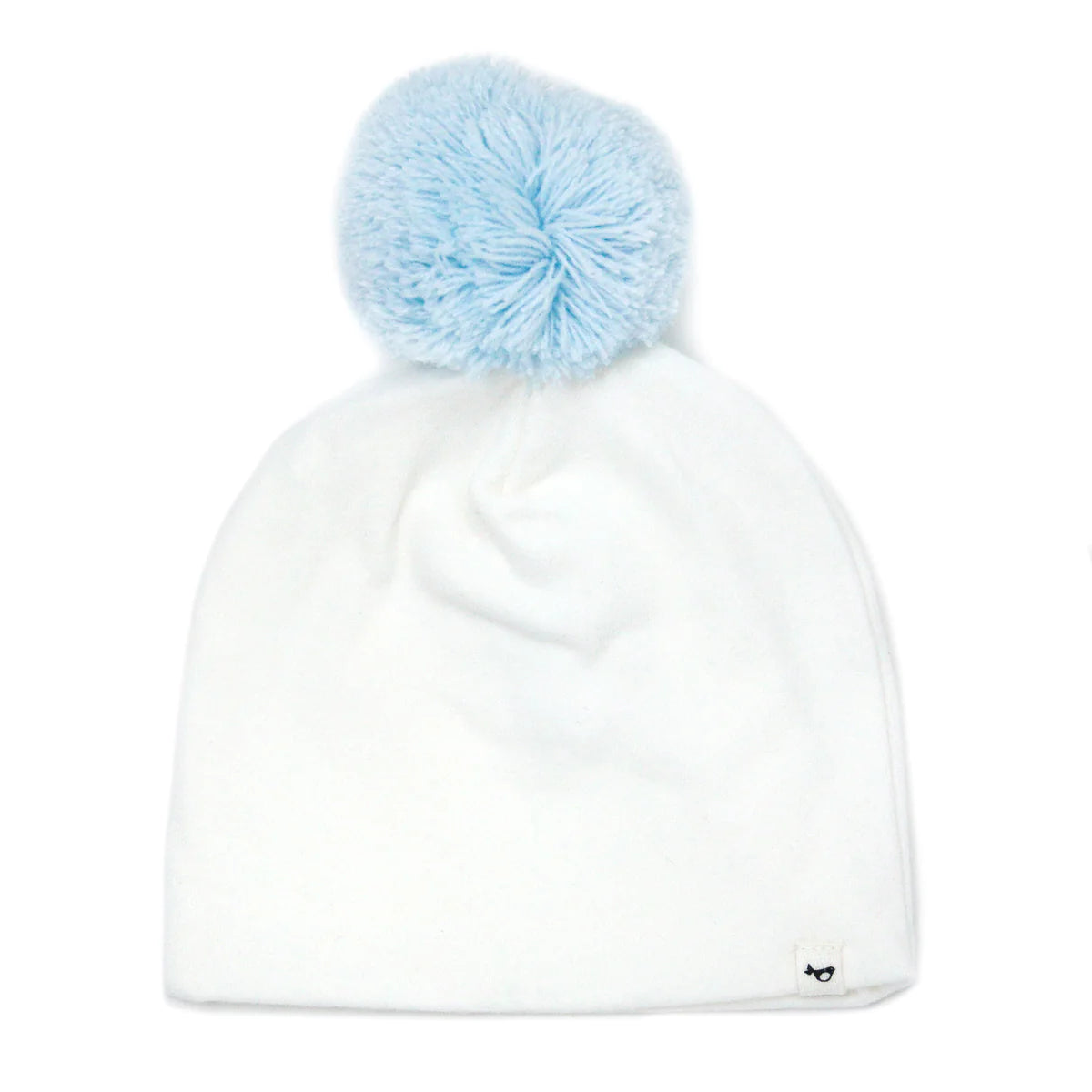 oh baby! Pom Hat Sky Blue - Cream 0/6M