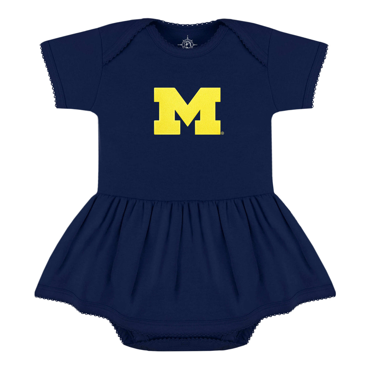 University Of Michigan Picot Bodysuit Dress