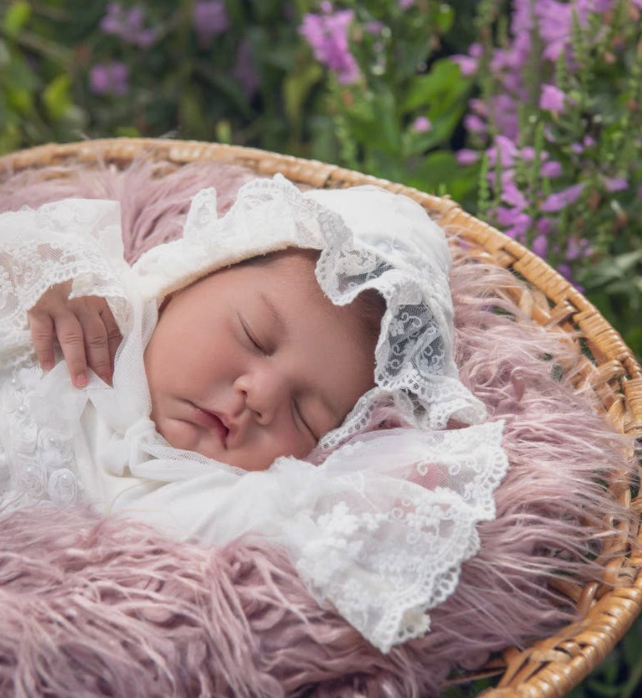 Anna Corinne Heirloom Baby Bonnet