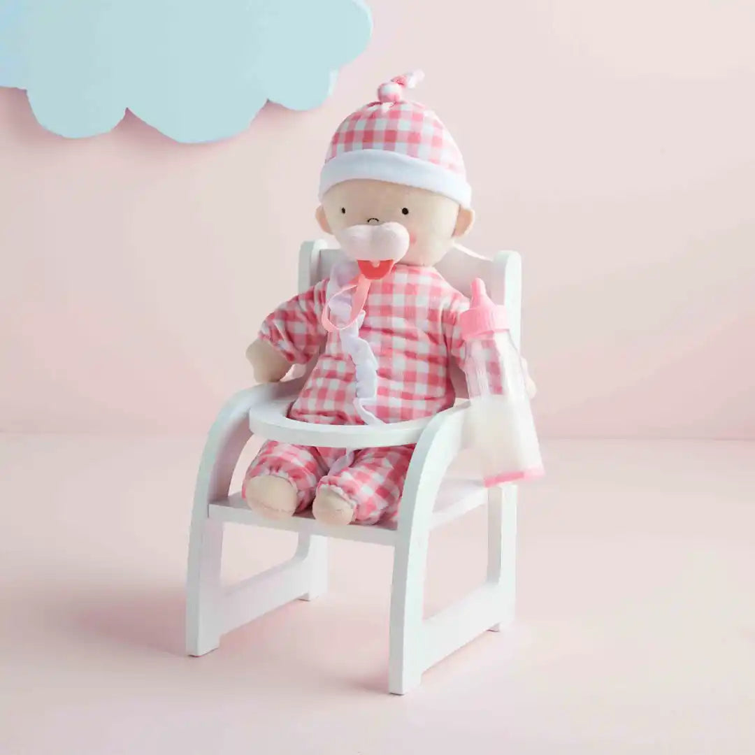 Baby Doll and High Chair Set