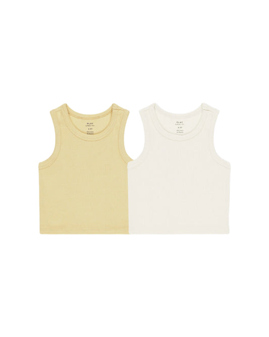 Ribbed Tank Yellow