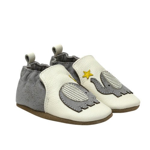 Elephant Stars Soft Soles in Ivory