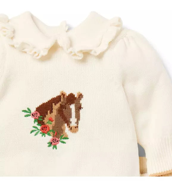 Baby Horse Matching Sweater Set