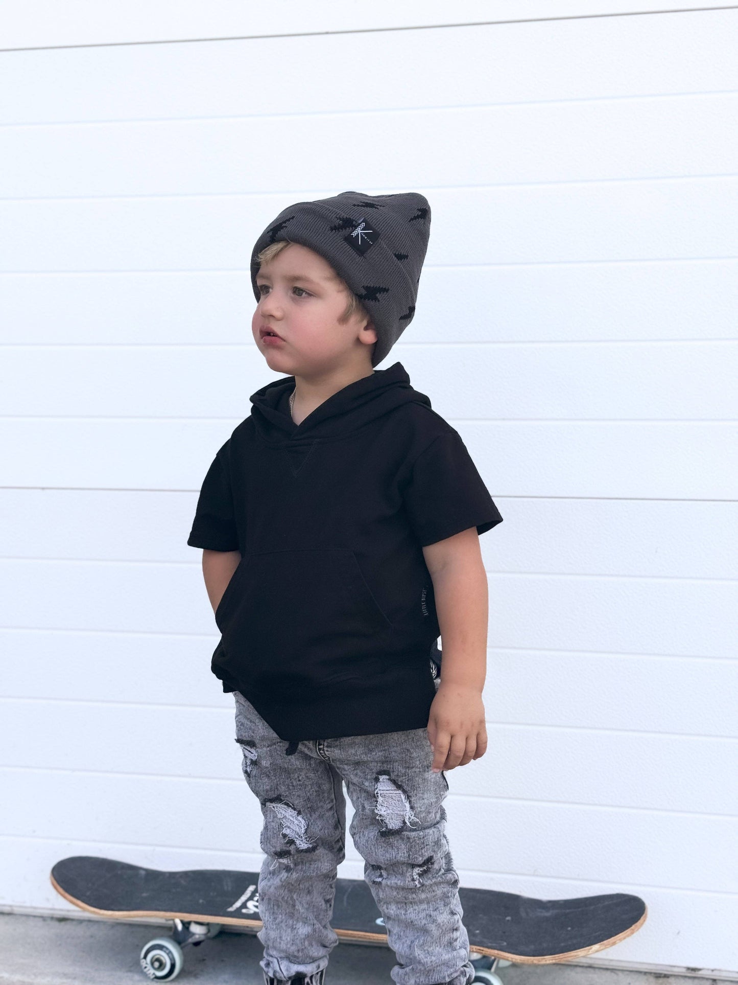 Charcoal Bolt Beanie