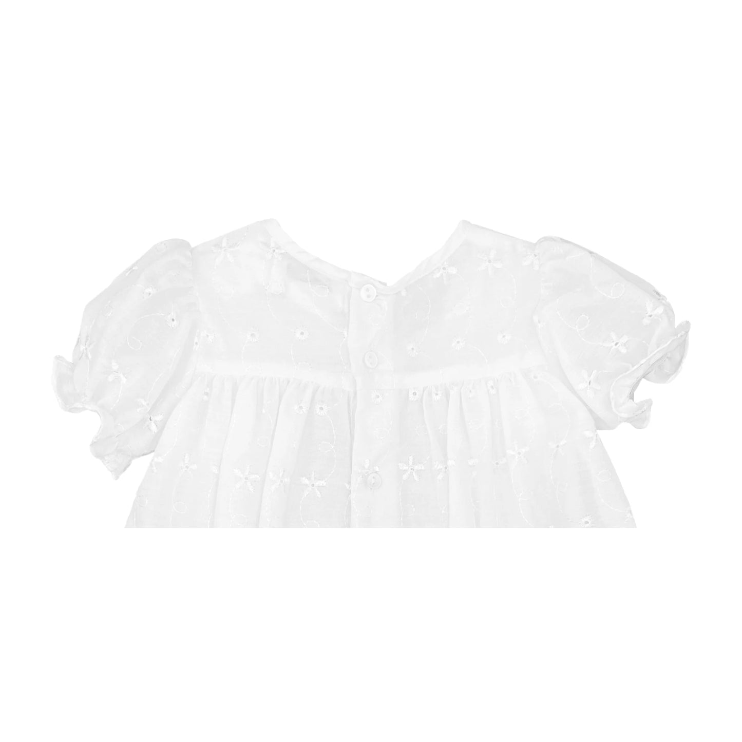 Eyelet Lace Christening Gown