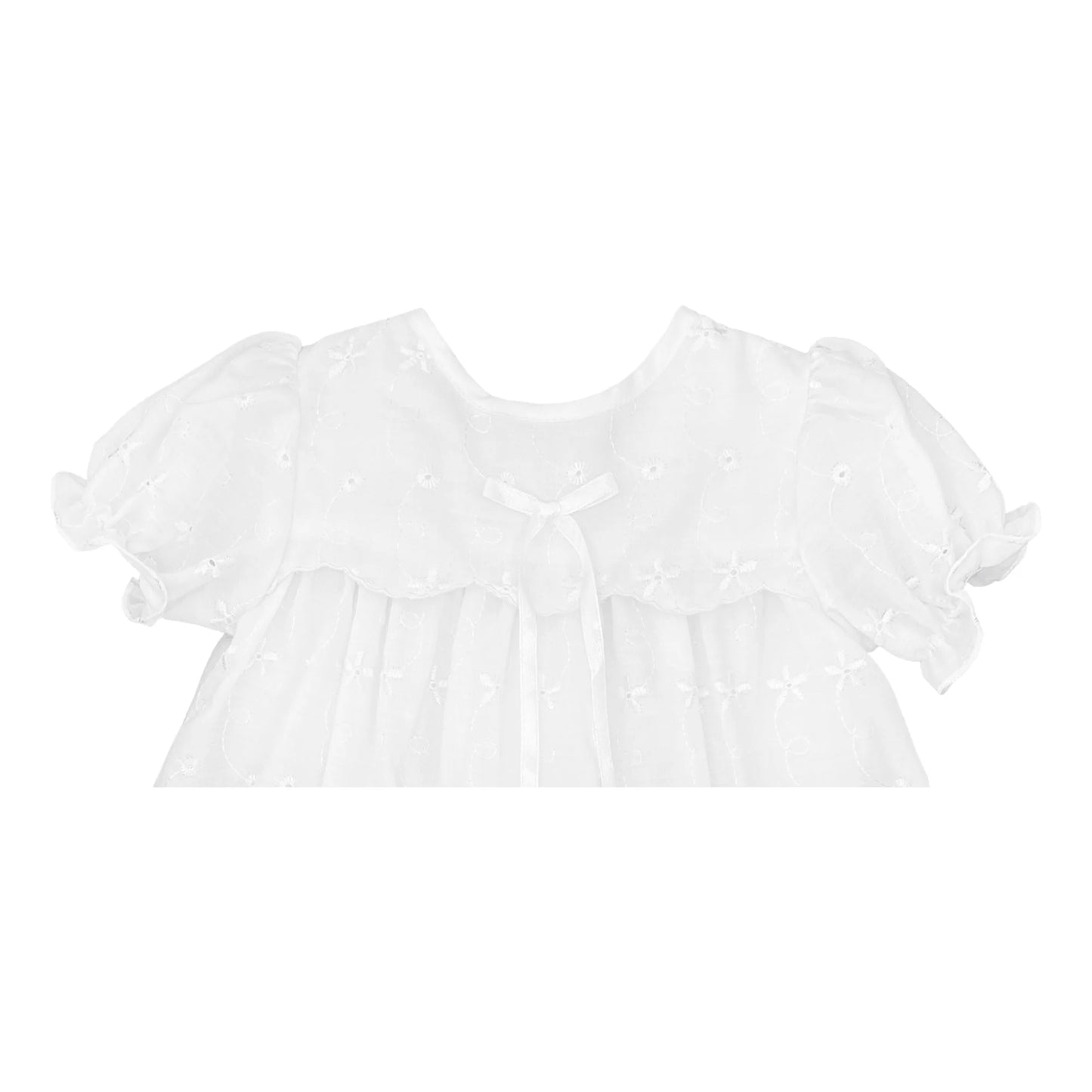 Eyelet Lace Christening Gown