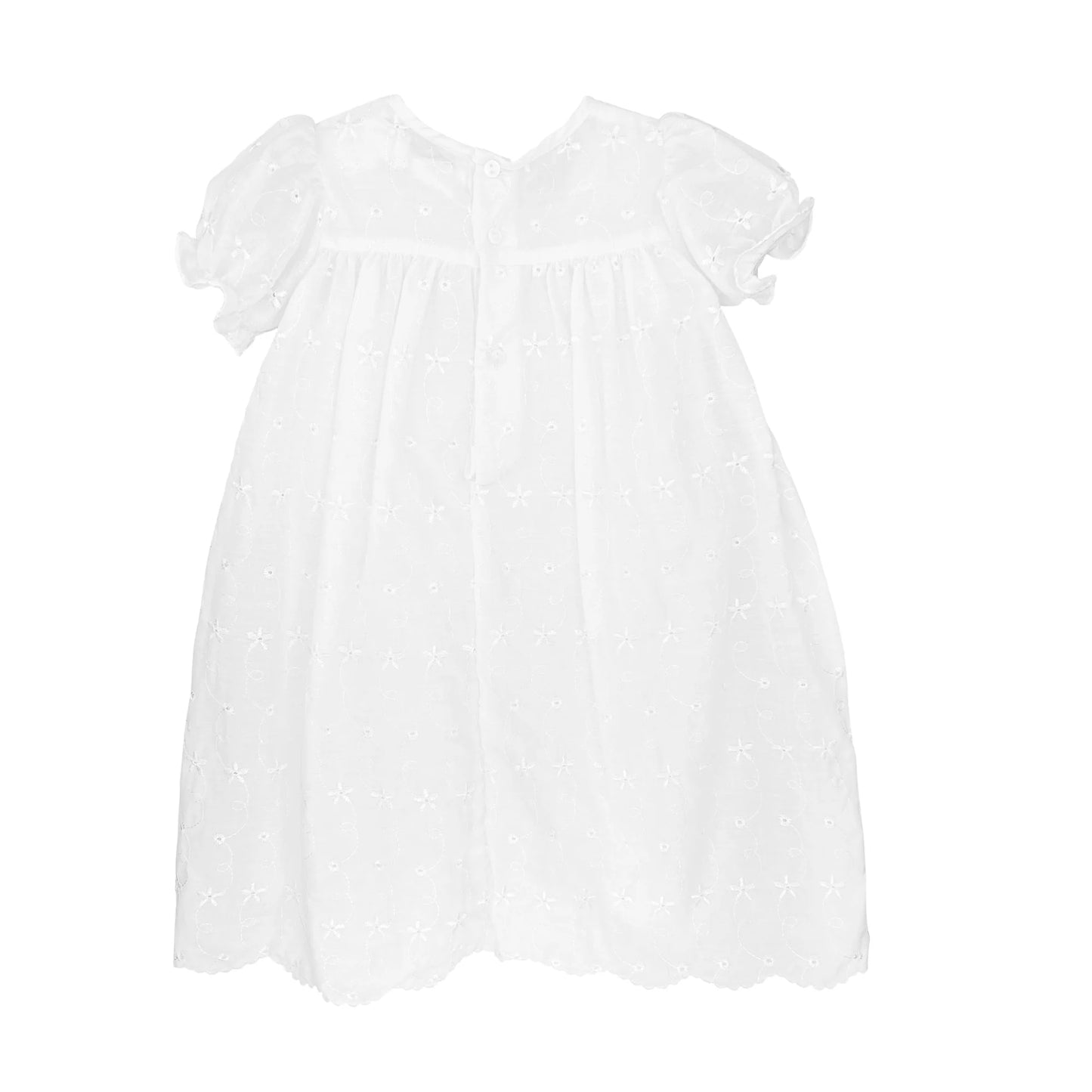 Eyelet Lace Christening Gown