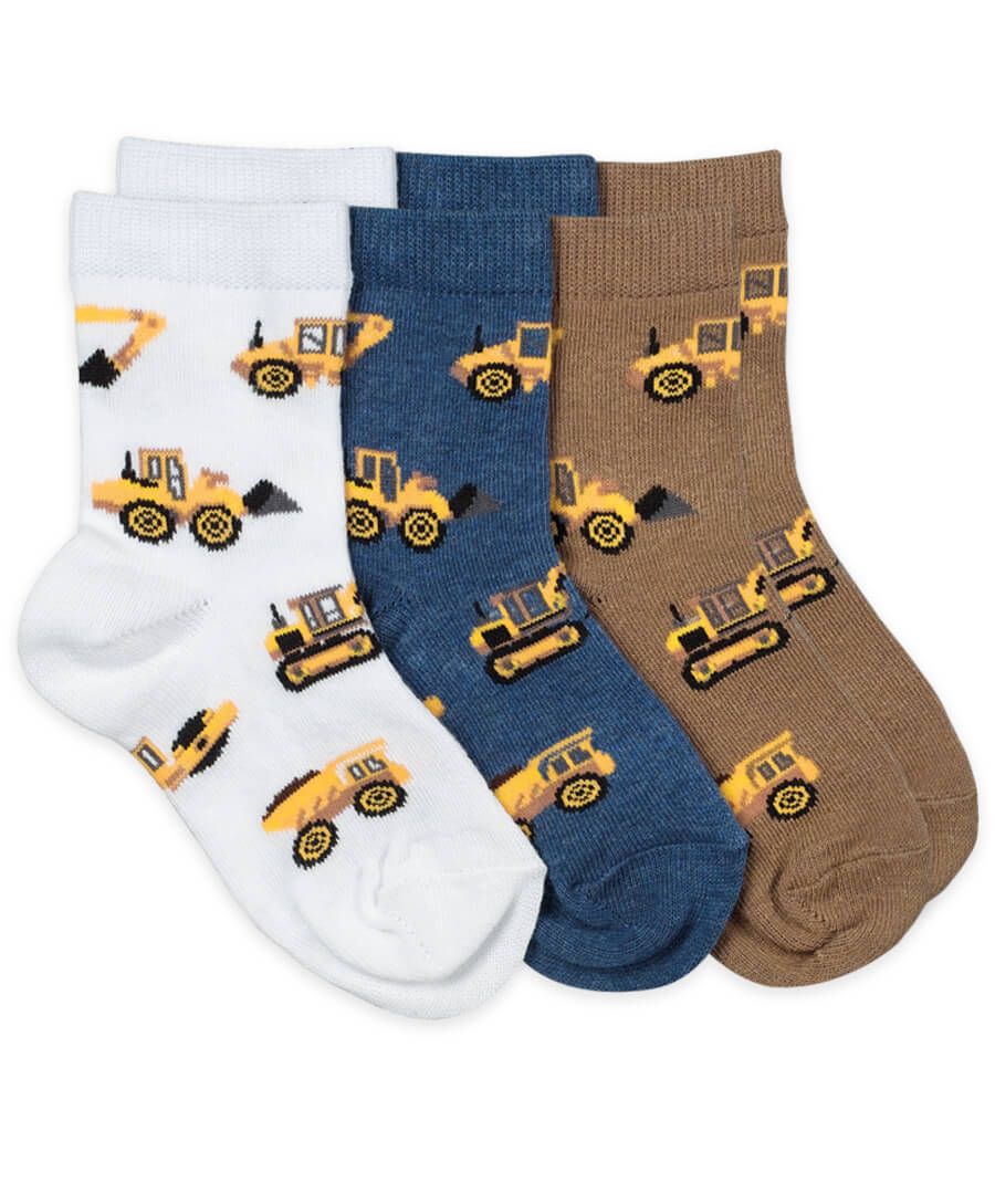 Construction Pattern Crew Socks