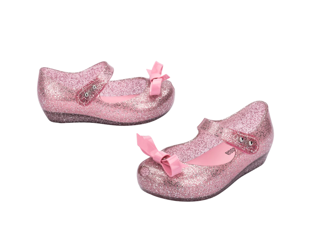 Mini Melissa Ultra Girl Bow Glitter Pink