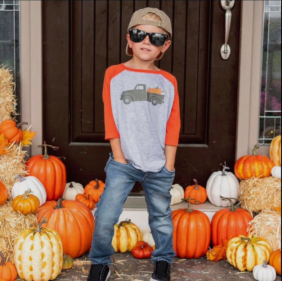 Retro Pumpkin Truck Tee