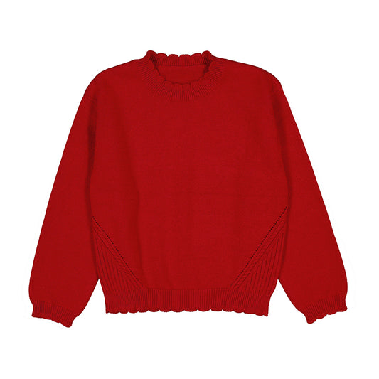 Basic Red Knit Sweater