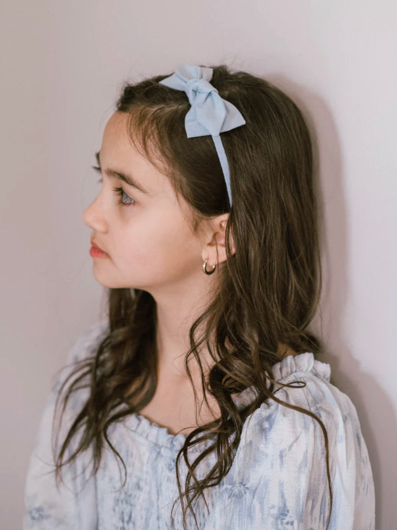 Livy Lou Light Blue Cotton Headband