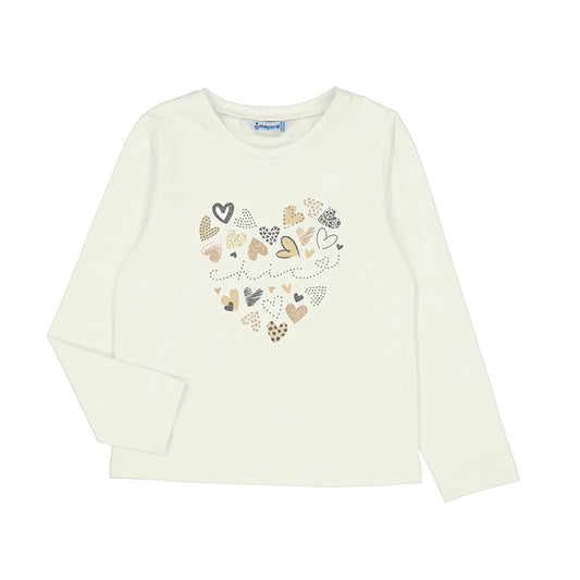 Hearts Long Sleeve Basic Tee