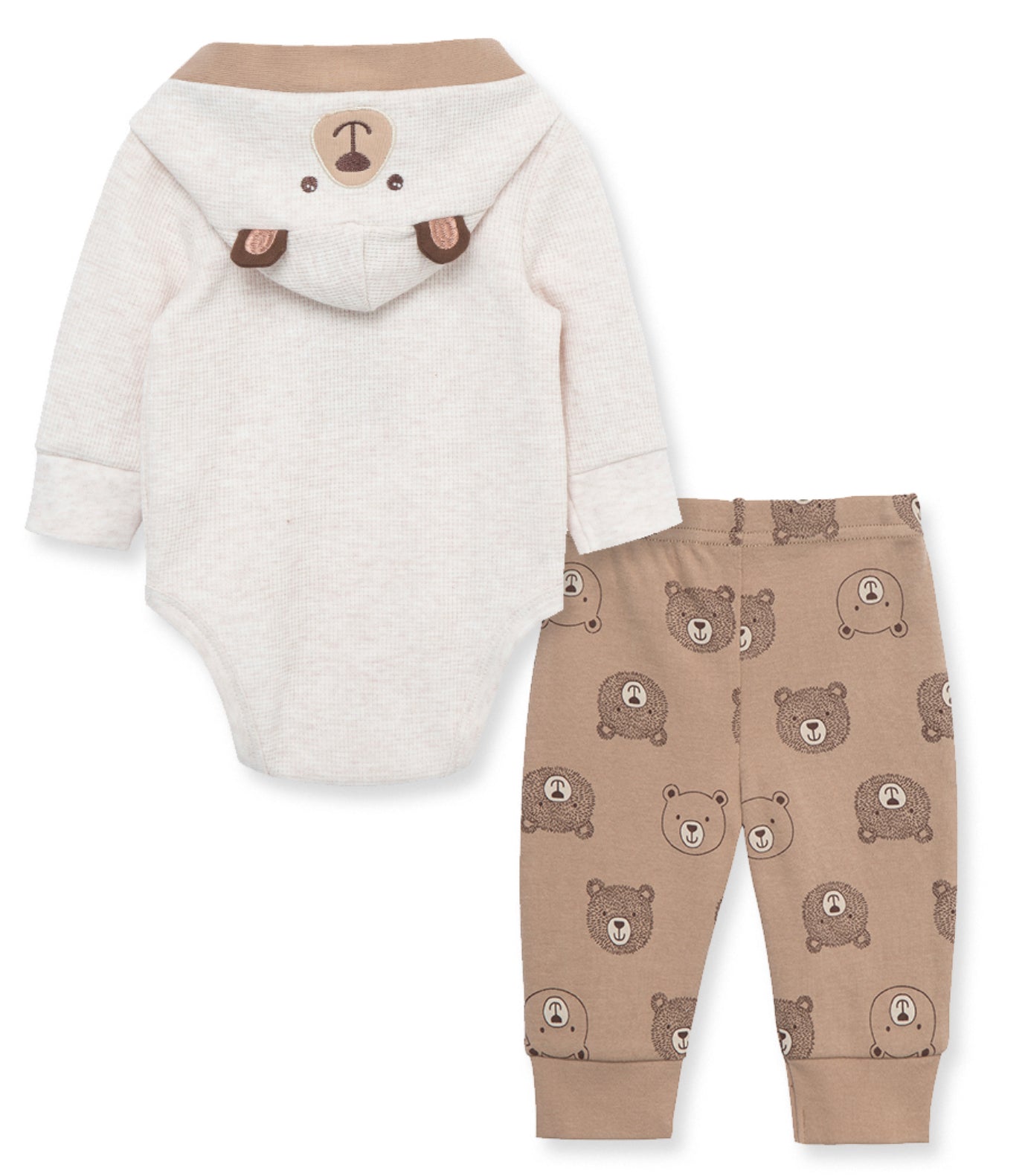 Fuzzy Bear Bodysuit and Pant Set