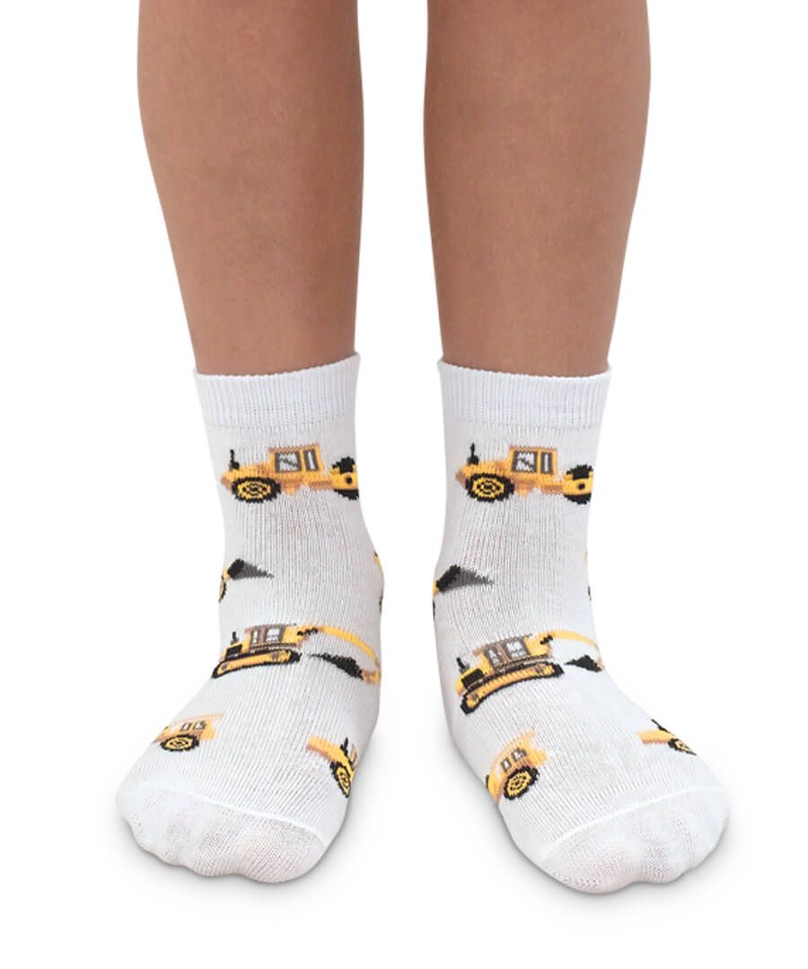 Construction Pattern Crew Socks