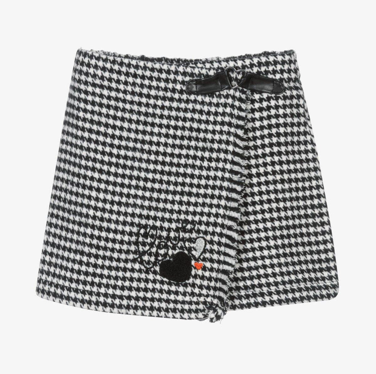 Black & White Houndstooth Skort Set