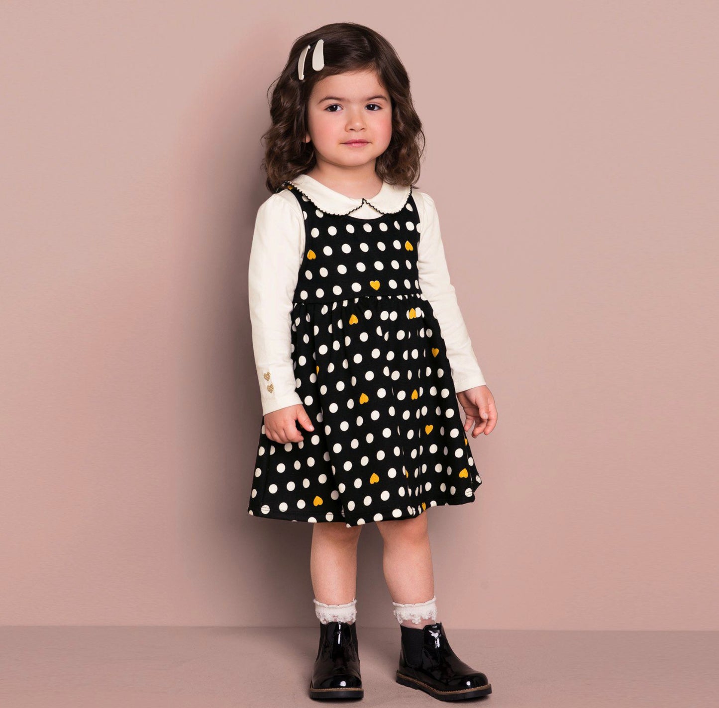 Milon Black and White Polka Dot Dress