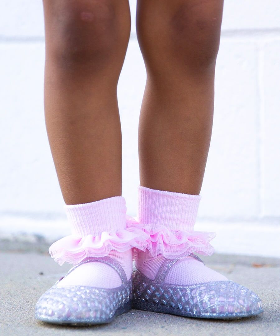 Ruffle/Ripple/Lace Turn Cuff Socks 3 Pair Pack