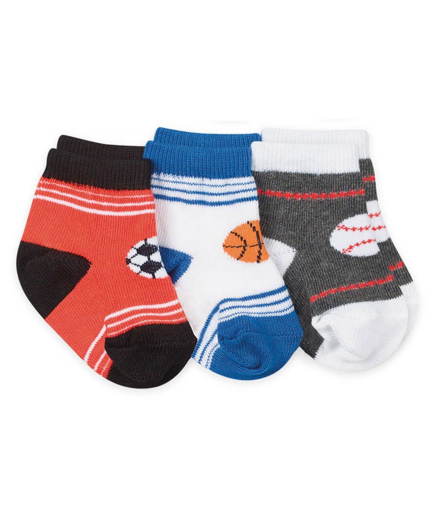 Sports Crew Ankle Socks 3 Pair Pack