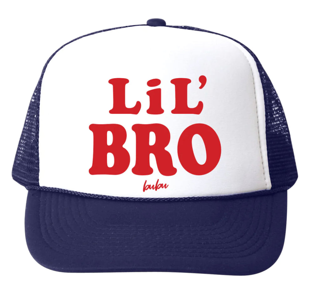 Lil Bro Navy Trucker Hat