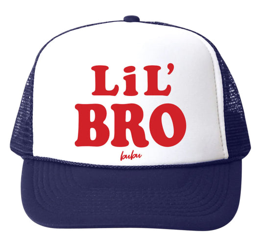 Lil Bro Navy Trucker Hat