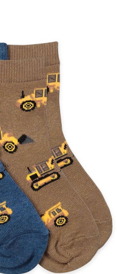 Construction Pattern Crew Socks