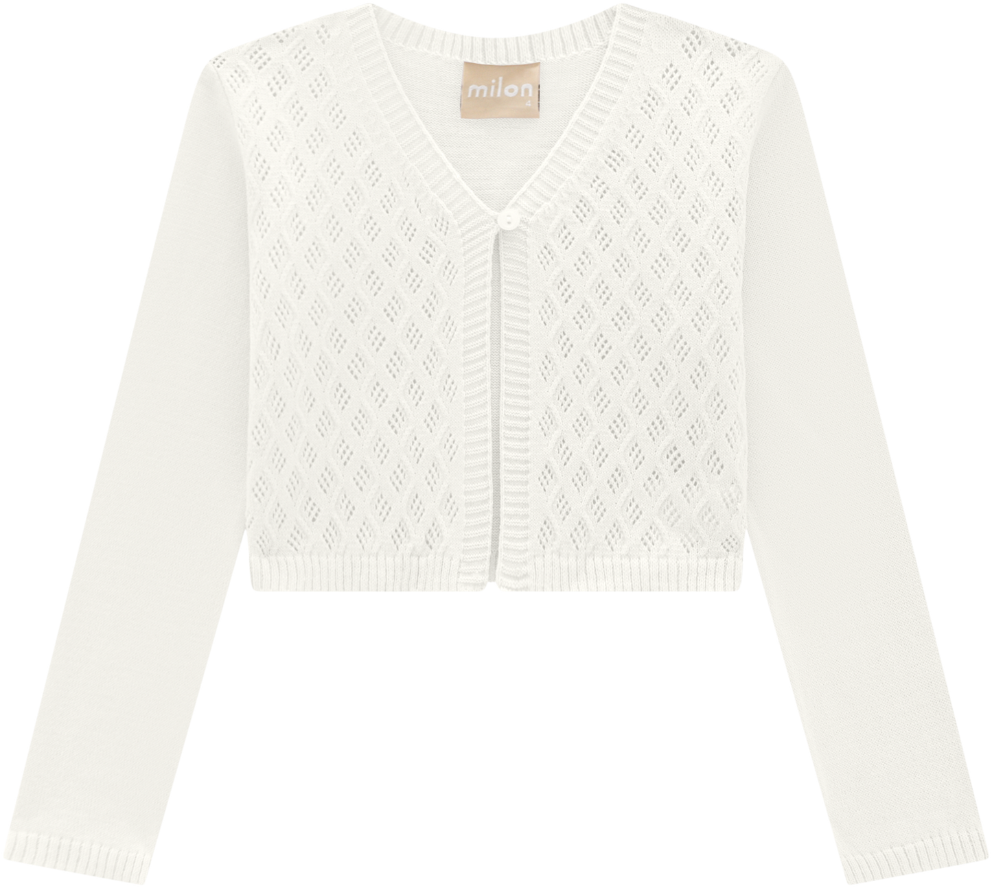 Milon Off White Shrug Knit Cardigan